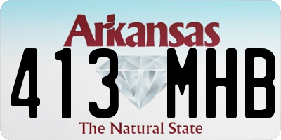 AR license plate 413MHB
