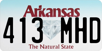 AR license plate 413MHD