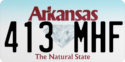 AR license plate 413MHF