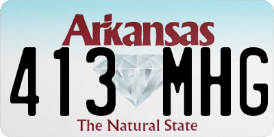 AR license plate 413MHG