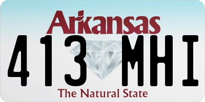 AR license plate 413MHI