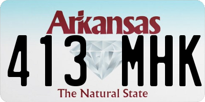 AR license plate 413MHK