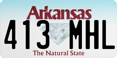 AR license plate 413MHL