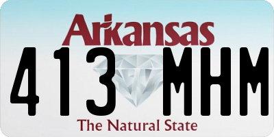 AR license plate 413MHM