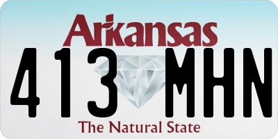 AR license plate 413MHN
