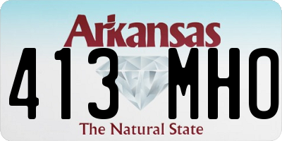 AR license plate 413MHO