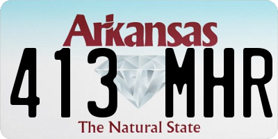 AR license plate 413MHR