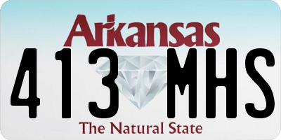 AR license plate 413MHS