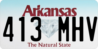 AR license plate 413MHV