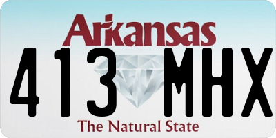 AR license plate 413MHX