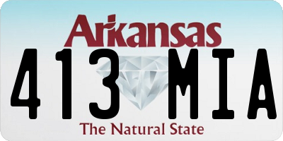 AR license plate 413MIA