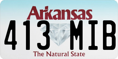 AR license plate 413MIB