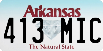 AR license plate 413MIC