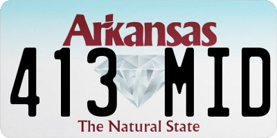 AR license plate 413MID