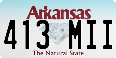 AR license plate 413MII
