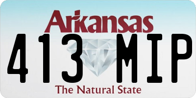 AR license plate 413MIP