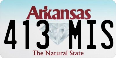 AR license plate 413MIS