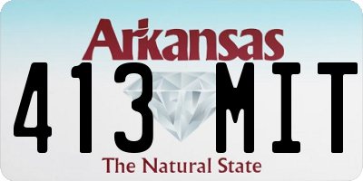 AR license plate 413MIT