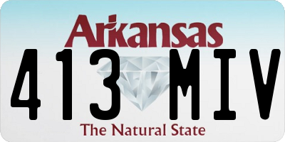 AR license plate 413MIV