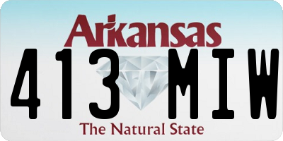 AR license plate 413MIW