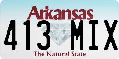 AR license plate 413MIX