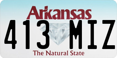 AR license plate 413MIZ