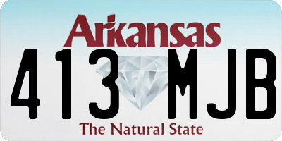 AR license plate 413MJB