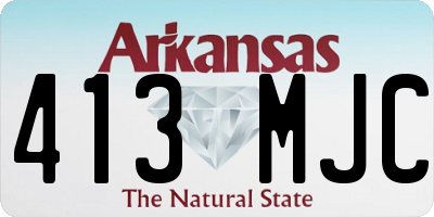AR license plate 413MJC