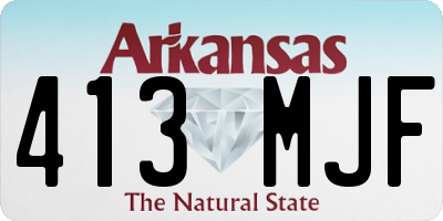 AR license plate 413MJF