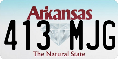 AR license plate 413MJG