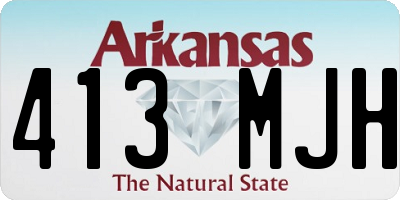 AR license plate 413MJH