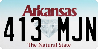 AR license plate 413MJN