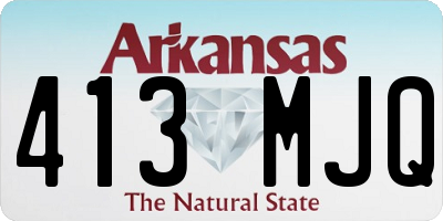 AR license plate 413MJQ