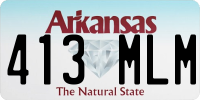AR license plate 413MLM