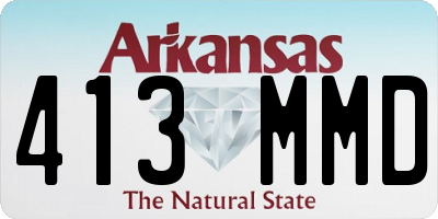 AR license plate 413MMD