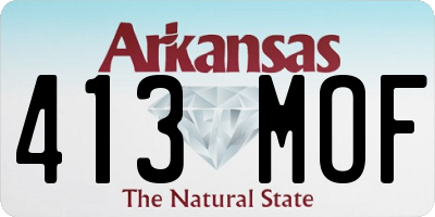 AR license plate 413MOF