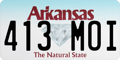 AR license plate 413MOI