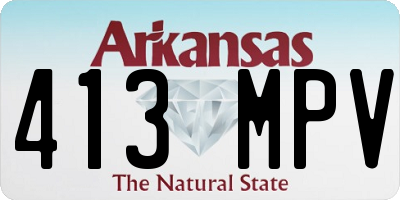 AR license plate 413MPV