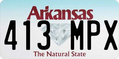 AR license plate 413MPX