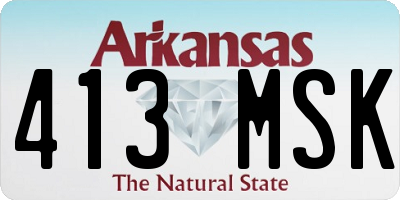 AR license plate 413MSK