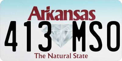 AR license plate 413MSO