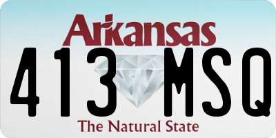 AR license plate 413MSQ