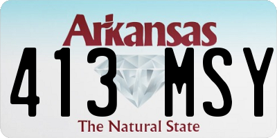 AR license plate 413MSY