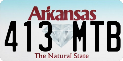 AR license plate 413MTB