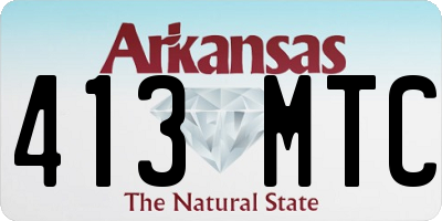 AR license plate 413MTC