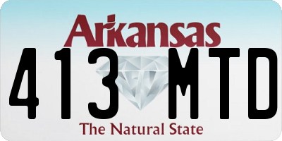 AR license plate 413MTD