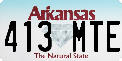 AR license plate 413MTE