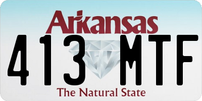 AR license plate 413MTF