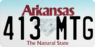 AR license plate 413MTG