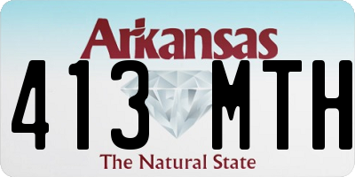 AR license plate 413MTH